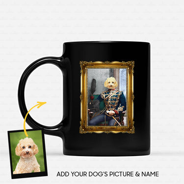 Personalized Dog Gift Idea - Royal Dog's Portrait 49 For Dog Lovers - Black Mug